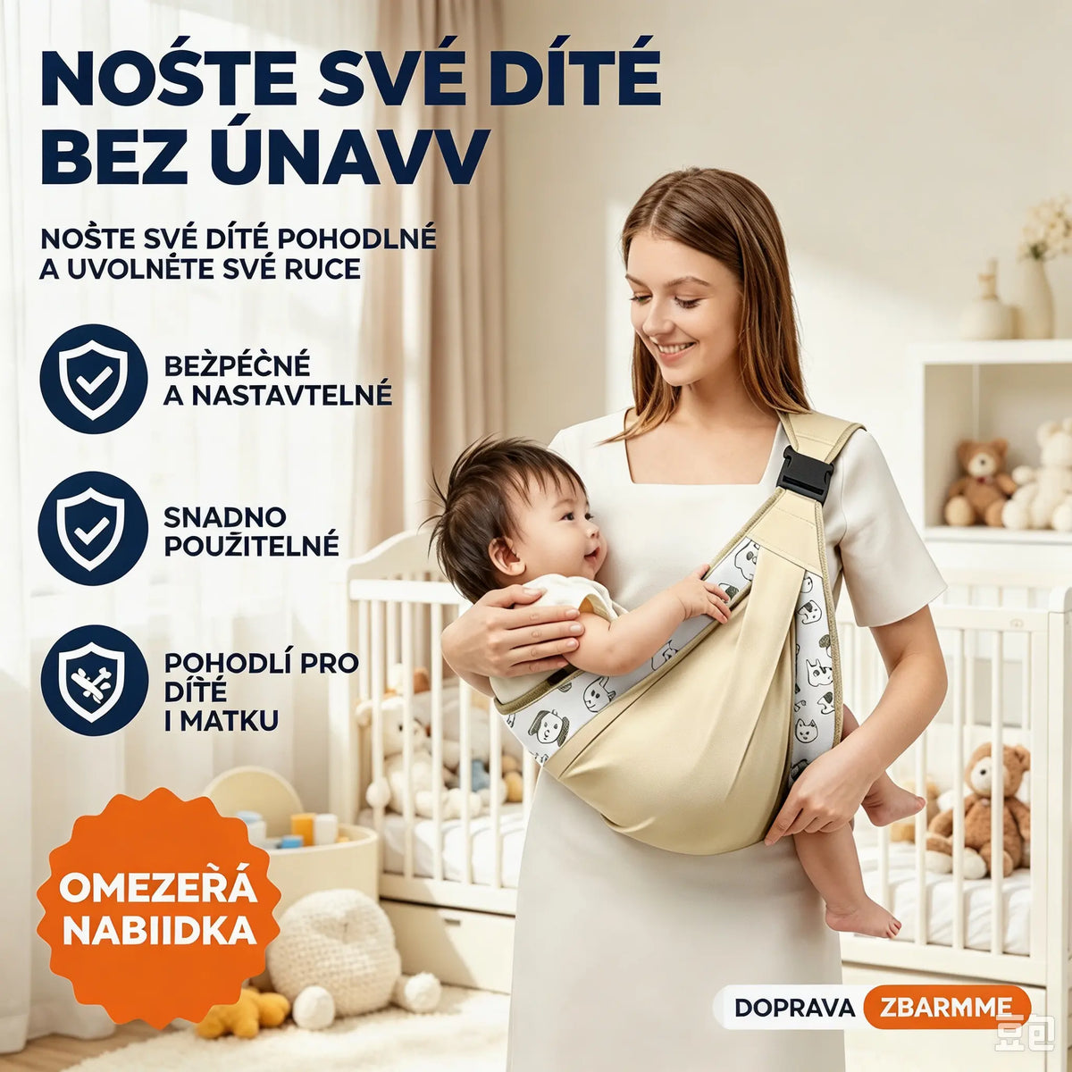 🎉 Prodáno přes 50 000 kusů! 👶 Prodyšné nosítko 4 v 1: umožňuje nosit dítě vpředu nebo na zádech, čelem dovnitř nebo ven, pohodlné pro miminka od 0 do 36 měsíců. 💞✨