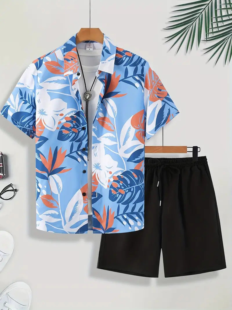 [S–5XL] Νέα Καλοκαιρινή Συλλογή: Ανδρικό Casual Σετ για Παραλία και Διακοπές