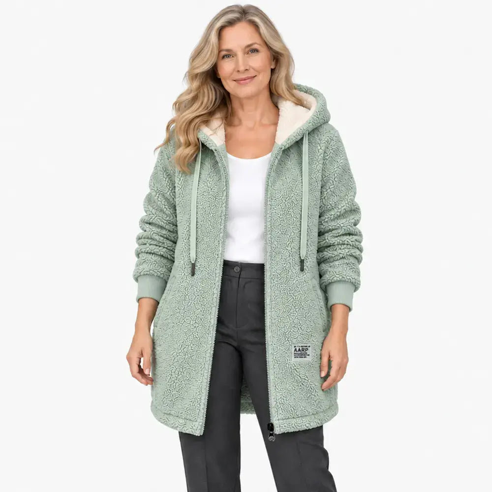 🧥❄️ Dámská zimní bunda s kapucí 【1 kus – velikosti M–3XL】, teplá a měkká, dostupná ve 4 barvách.
