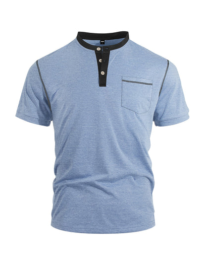 【S-3XL】Pánské letní polo tričko s barevnými bloky