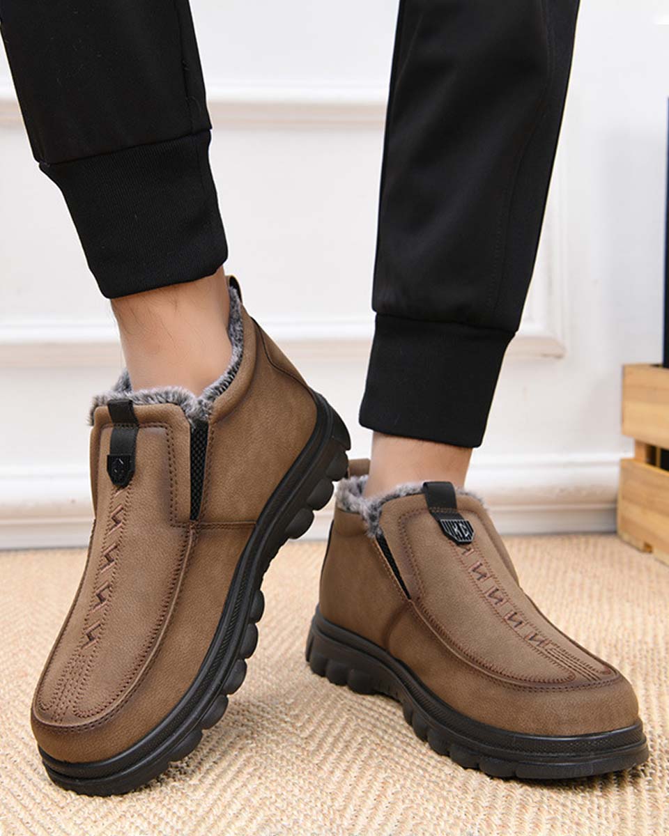 【39-47】Męskie, zimowe, ciepłe, codzienne buty, z okrągłymi noskami, ciepłe i wygodne. 4170845