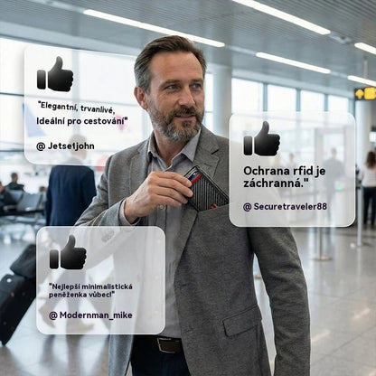 [Kup 1, dostaneš 1 zdarma] Nezbytnost pro muže 👛 Minimalistická pánská peněženka s funkcí RFID stínění 👨 4250097