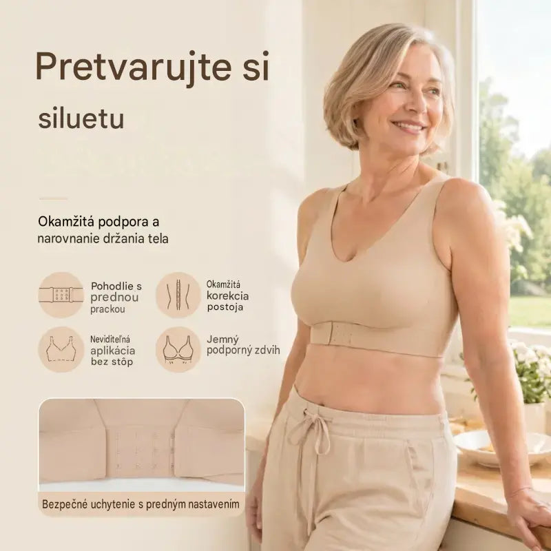 【✨Kupte 1 a získejte 2 zdarma --- balení 3 kusů】【40-90KG】Dámská tvarující podprsenka, která pomáhá upravit linii zad 💋