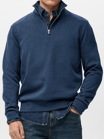 👔【S-5XL】Nowa męska bluza z długim rękawem i stójką, zapinana na zamek błyskawiczny 4211175