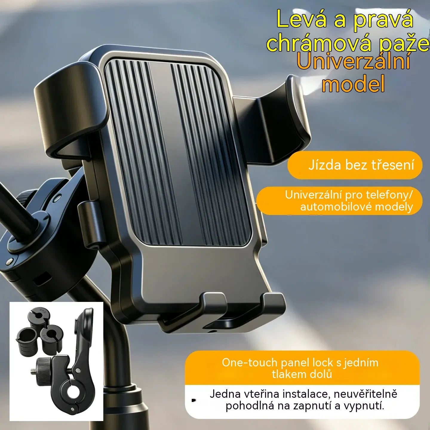 🚴📱  Držák telefonu na motorku s bezpečným úchopem