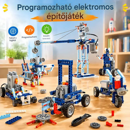 🏆【312 darab】【Doboz + meghajtórendszer】🤖Elektromos építőjátékok