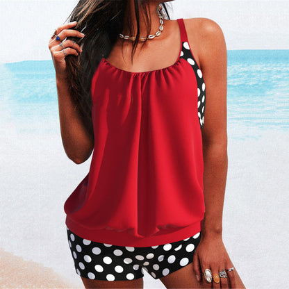 👙【S-5XL】🌊 Dámské dvoudílné boxerky s potiskem🏊‍♀️