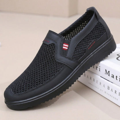 Męskie letnie buty z siateczki w dużych rozmiarach, oddychające, wsuwane sandały na co dzień-4257236
