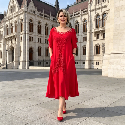 ❤️【S-5XL】Divatos, bő szabású ruha – kényelmes, prémium minőség 🔥 Minden alkatra tökéletesen illeszkedik 👌