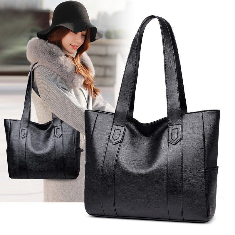 🌈👜【Ograniczona ilość】2025 Wiosna Nowa Moda Elegancka Duża Pojemność Damska Torba Na Ramię Z Prawdziwej Skóry-3899119