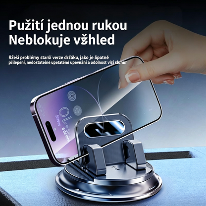 🎯 50% SLEVA NA VŠE! Otočný držák telefonu – Bezpečné uchycení na palubní desku, vysoce přilnavá guma 🧭🔄 【Kvalita zaručena】
