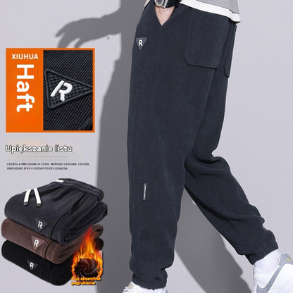 🔥【Precio especial】🔥【Tallas M-5XL】🖤Nuevos pantalones de invierno para hombre, forrados con polar y de pana gruesa, cálidos e informales. 4154398