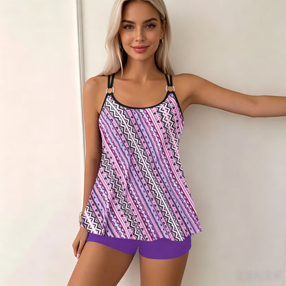 🌊✅ Platba na dobírku 👙 【S–5XL】(40–108 kg) Nové dámské plavky s vysokým pasem a potiskem pro plnoštíhlé 2026 – prodyšný a pohodlný materiál, snadné a stylové nošení.