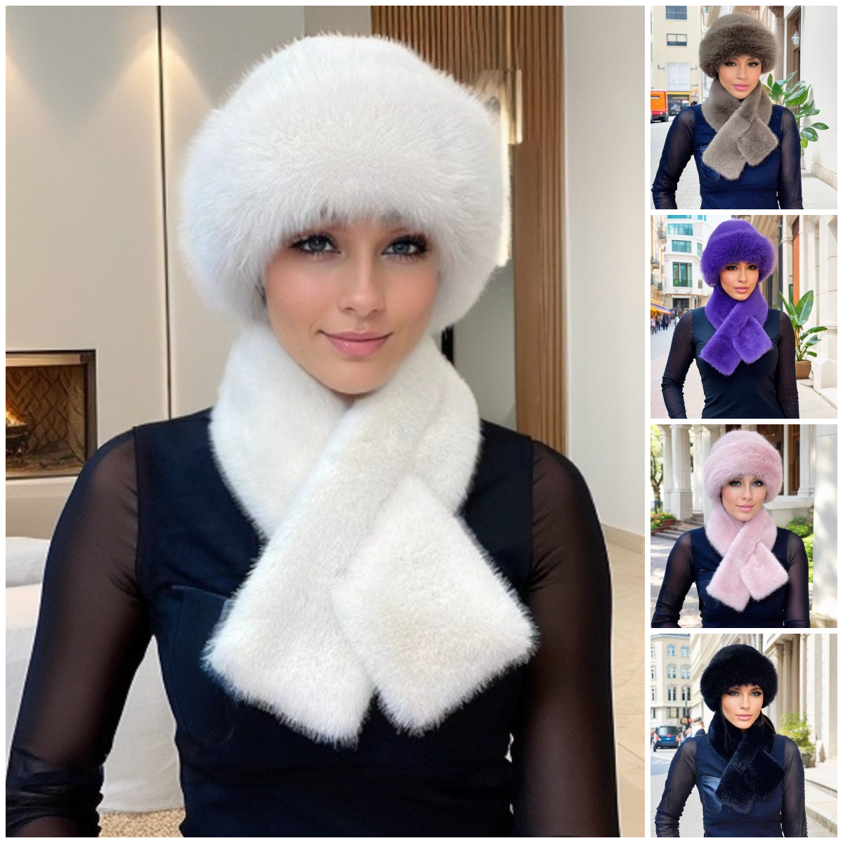 🔥 【Bestseller! Limitowana oferta 42% zniżki】Nowość 2025: damski, grubszy, ciepły i wiatroszczelny [modny zimowy szalik + pluszowa czapka]-3807896