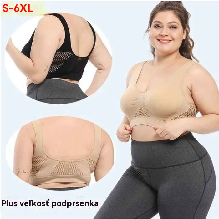 😍【Balení 3 kusů】Bezešvá podprsenka pro plné velikosti ❤️ Prodyšná a chladivá【40–120KG】