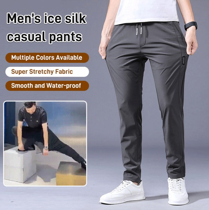 【M-5XL】2024 Męskie letnie luźne spodnie ze stretchem-3616565