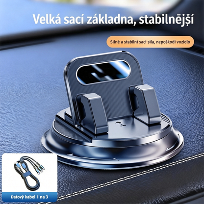 🎯 50% SLEVA NA VŠE! Otočný držák telefonu – Bezpečné uchycení na palubní desku, vysoce přilnavá guma 🧭🔄 【Kvalita zaručena】