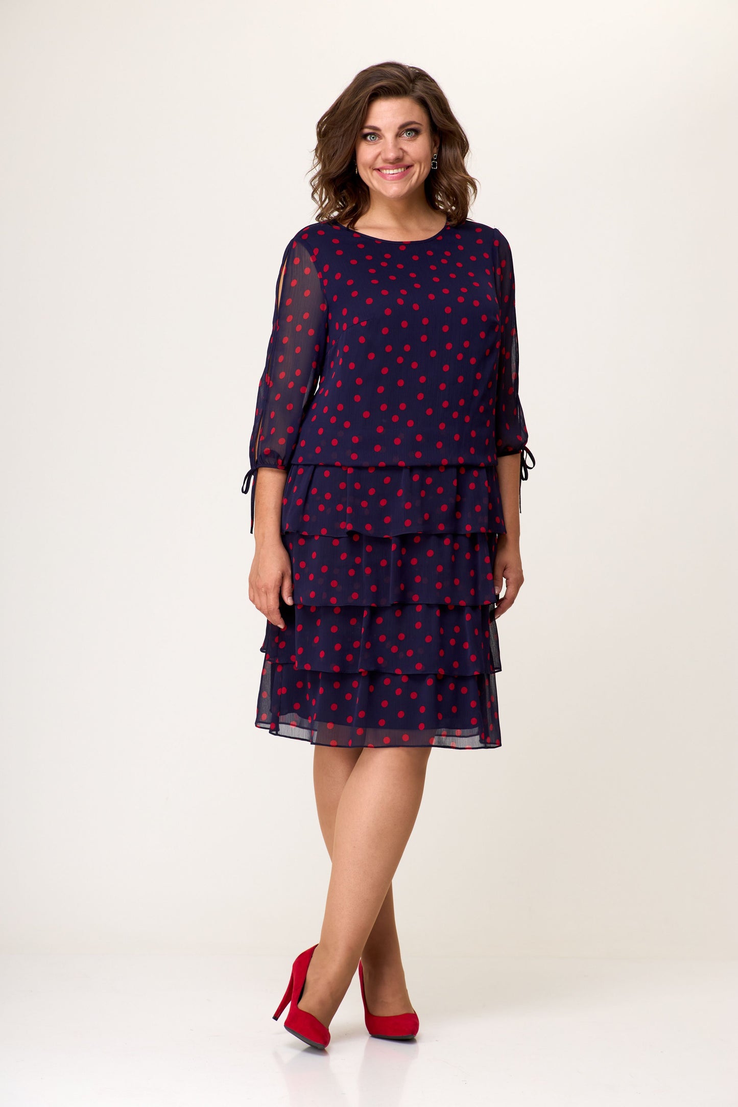 💕💕 【S-5XL】2024 Elegancka sukienka w kropki 3611775