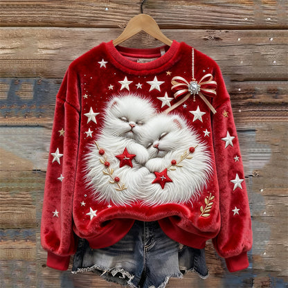 🔥🎄【S-5XL】⛄✨Nowy, modny flanelowy sweter świąteczny dla kobiet na jesień/zimę, ozdobiony różnymi wykwintnymi wzorami 4164868