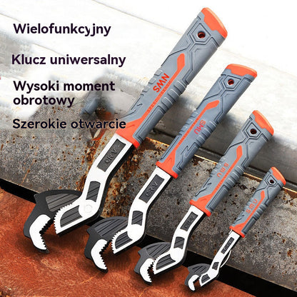 【6 inches】 Samozaciskowy zestaw kluczy wielofunkcyjnych Zestaw kluczy do rur Narzędzie do kluczy przemysłowych-4236984