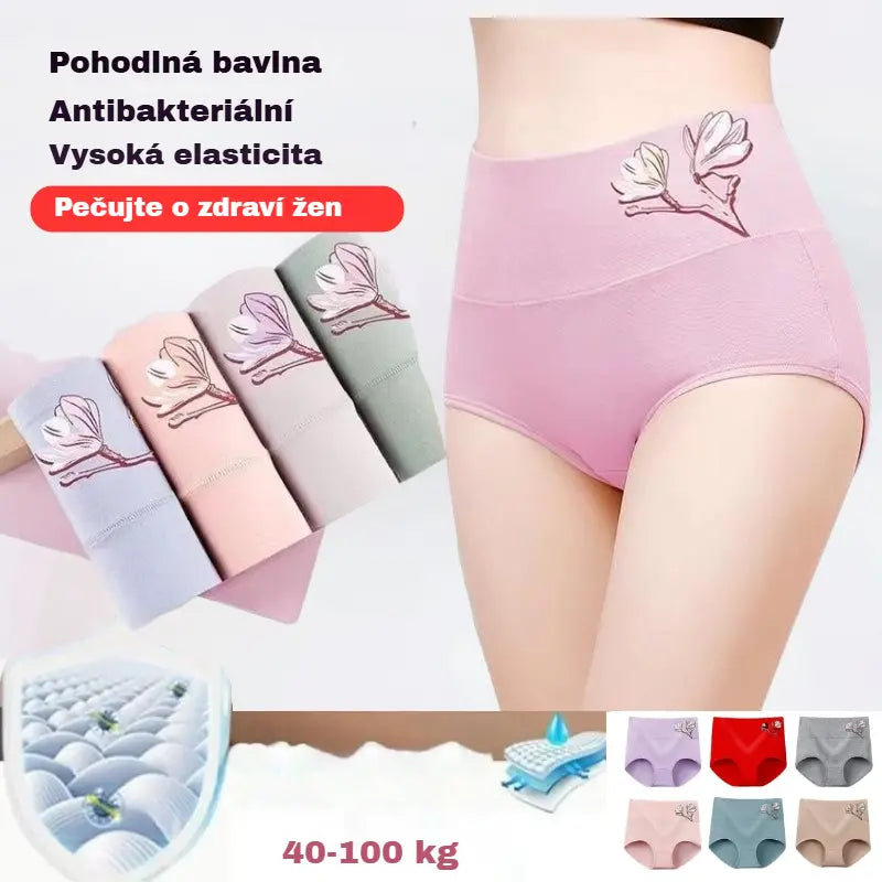⭐🔥Poslední 2 dny 50% sleva🌟(8 ks)【40-100 kg】Bikiny z antibakteriální bezešvé bavlny🔥