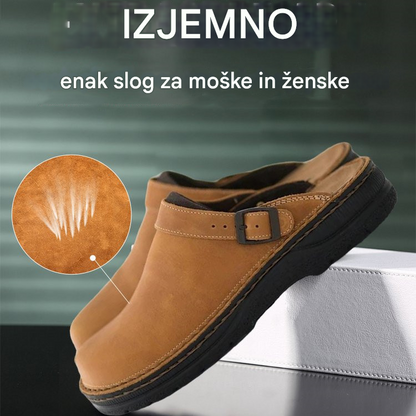 👍😎 【38–48】 Visokokakovostni, udobni in lahki moški usnjeni copati