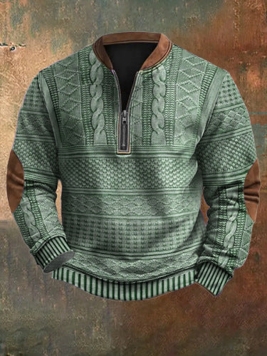 ⏳ Poslední den – sleva 50 % 【S–5XL】 Vysoce kvalitní pánská retro mikina s volným střihem a potiskem na podzim a zimu