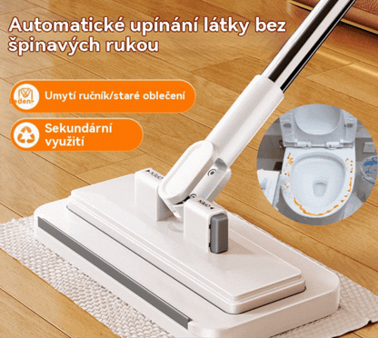 💦Multifunkční mop s klipem na hadřík, nový mop do domácnosti, který nevyžaduje mytí✅ 4239867