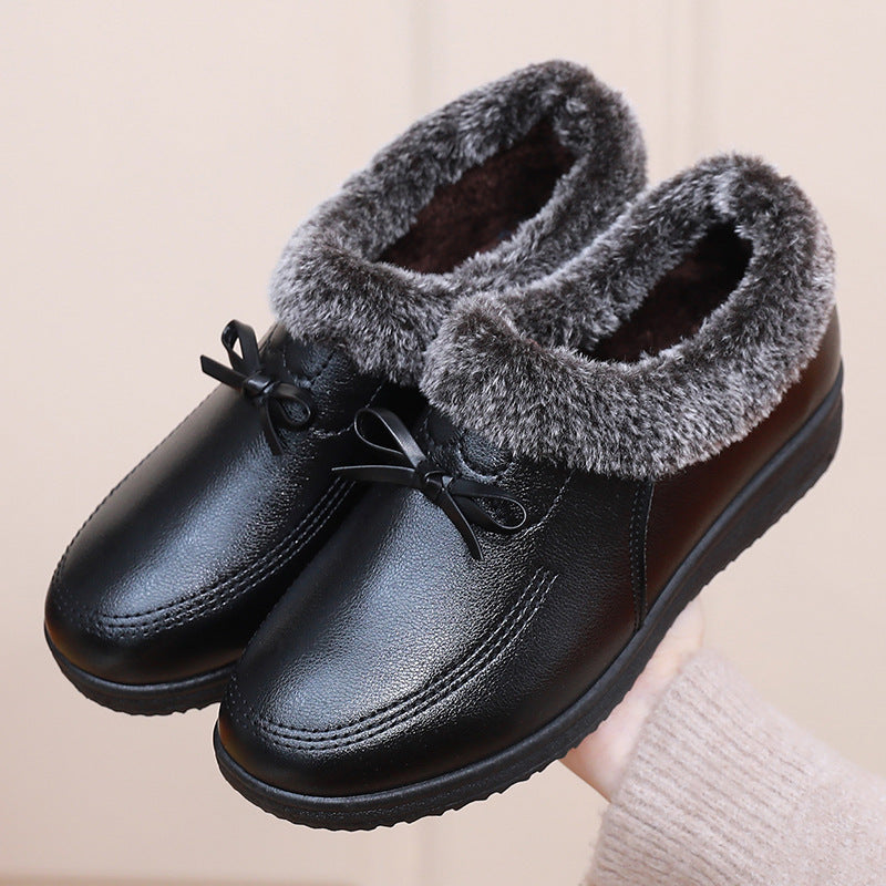 【35-41】Zimowe damskie buty z polarową podszewką, antypoślizgowe, wodoodporne, bawełniane