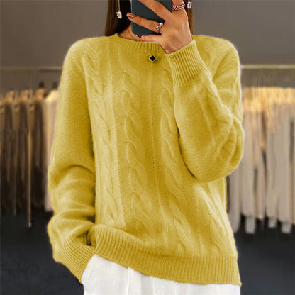 🔥⛄【S-XL】2025 sweter w jednolitym kolorze, wysokiej jakości wełniany sweter w nowym stylu