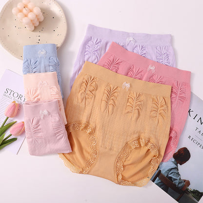 👩【7 sztuka】【Kup jeden, a drugi dostaniesz za darmo】】Antybakteryjne elastyczne majtki kontrolujące brzuch z wysoką talią w dużych rozmiarach（60-100kg）-4213427