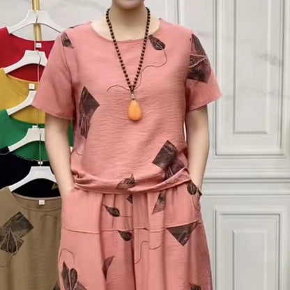 🔥1 zestaw 2 sztuk za jedyne 129 zł🔥🌸2-częściowy zestaw [XL-5XL] Modna damska odzież domowa-3713802