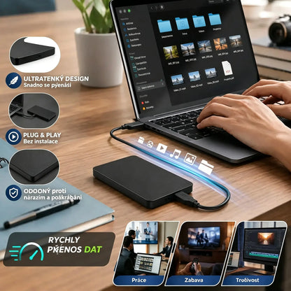 ⚡20TB velkokapacitní přenosný externí pevný disk
