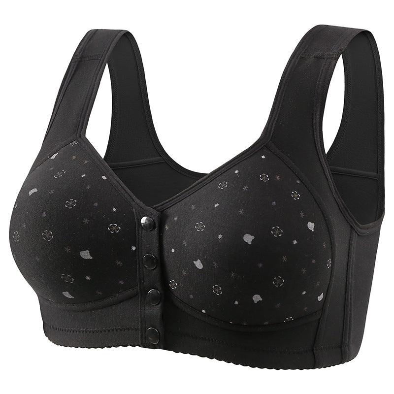 😍49% zniżki【Zestaw 2 sztuk】Biustonosz damski bez fiszbin z przednimi guzikami 【40-120 kg】❤️Wygodna antybakteryjna naturalna bawełna-4086020