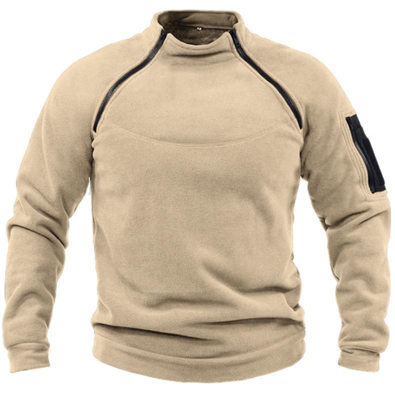 🧔‍♂️【S-4XL】Męski, ciepły T-shirt outdoorowy na jesień i zimę z długimi rękawami-3778959