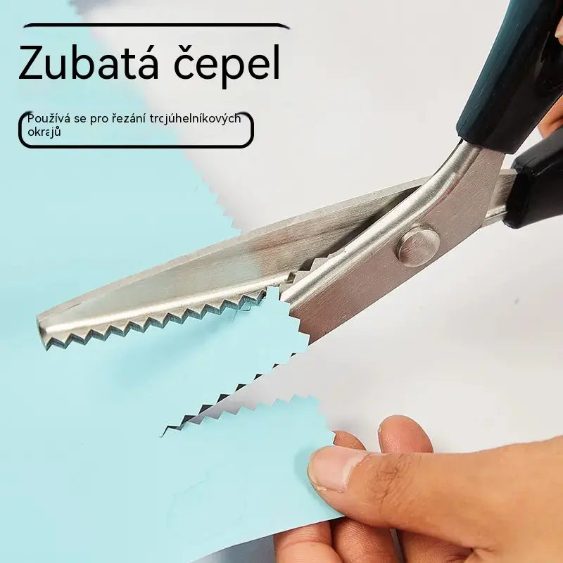 ✂️ Kupte 1 a získejte 1 zdarma ✂️ Profesionální vroubkované nůžky – Ostré vroubkované nůžky na látku ✨ Platba na dobírku
