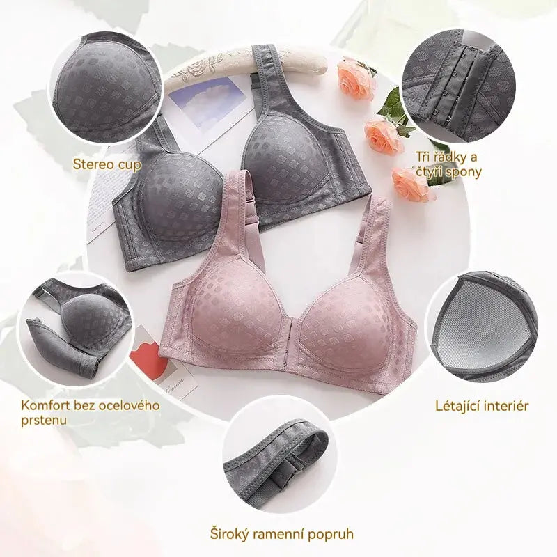 ⏳🔥Kupte jeden a dostanete dva🔥【3dílná】Vysoce kvalitní bezešvá push-up podprsenka, módní a sexy