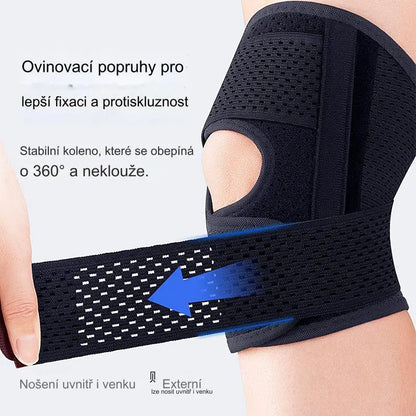 🦵🦵【1+1 zdarma】 Dvojitá pružinová sportovní bandáž na koleno, vhodná pro běh, cyklistiku, míčové sporty a další sportovní aktivity
