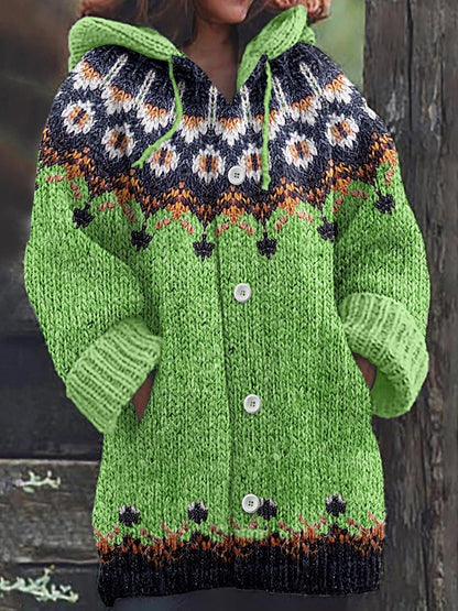 🥰【S-5XL】 Nowa, komfortowa, retro sweter rozpinany 3813973