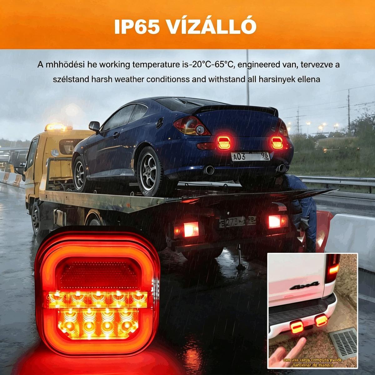 🚦【Univerzális 12V/24V】🚦 LED autó utánfutó lámpa