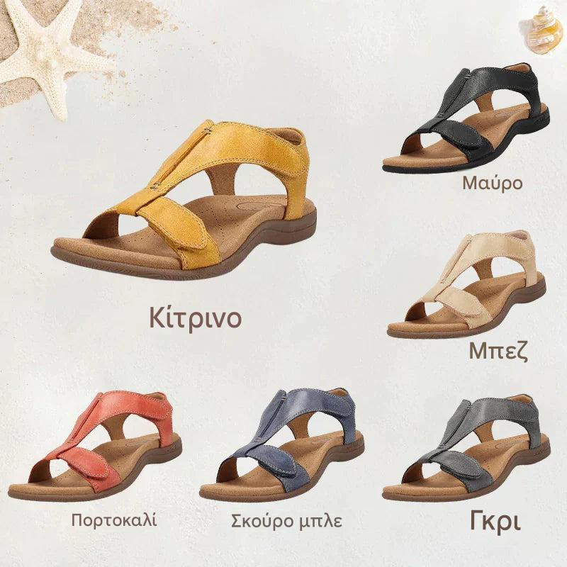 🔥HOT SALE-50% OFF🔥Επίπεδα πέδιλα με στήριξη καμάρας, άνετα στο πόδι, μαλακή αντιολισθητική σόλα