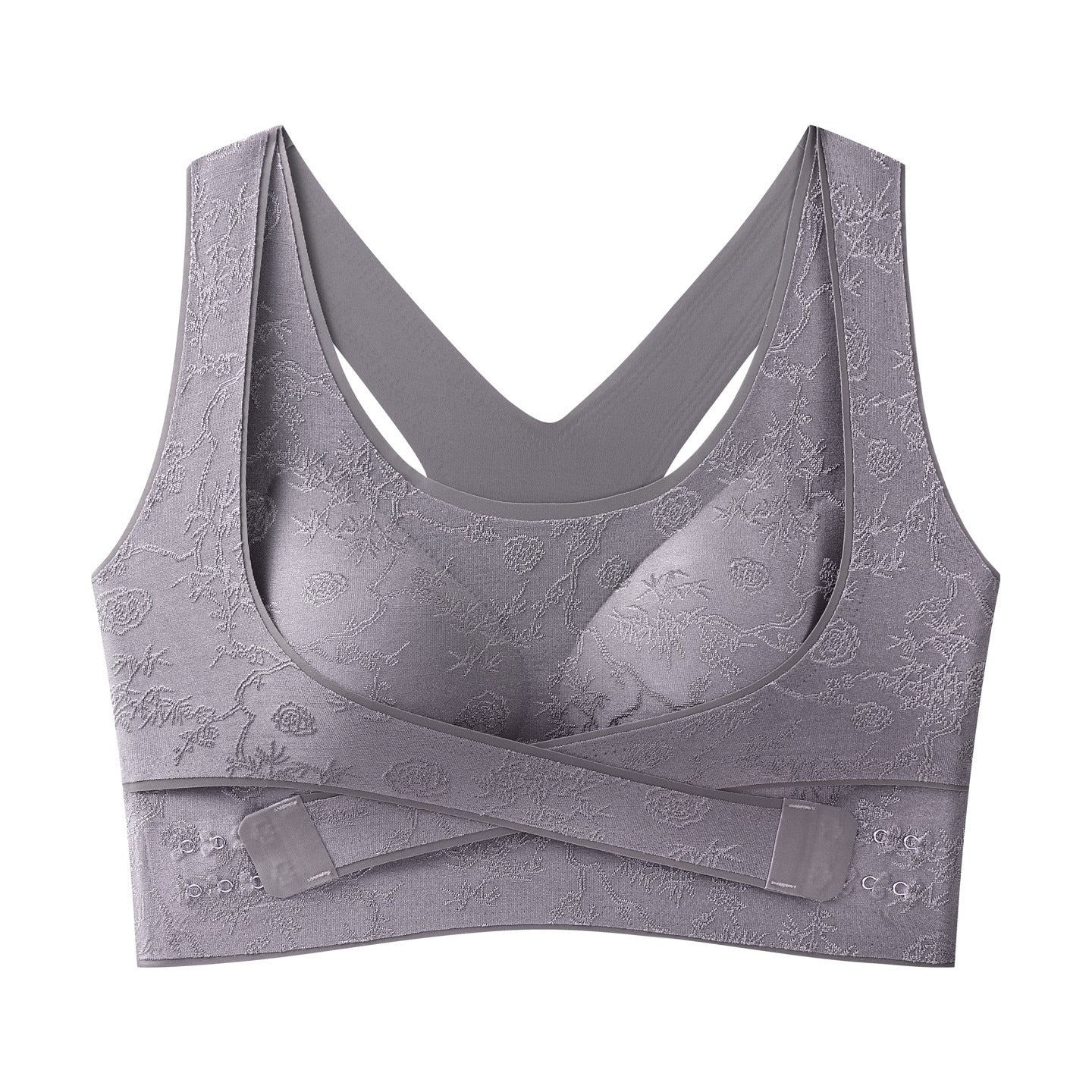 3ks【M-3XL】Nová letní dámská bezešvá podprsenka bez kostic s módním reliéfním vzorem, push-up efekt, tvaruje postavu, prodyšná a pohodlná