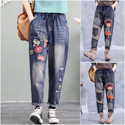 🔥【30% ZNIŻKI】【S-5XL】Modne damskie jeansy z elastyczną talią, modne i wygodne, dostępne w wielu rozmiarach