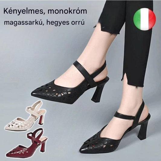 🔥【35-41】Kényelmes, egyszínű, hegyes orrú magassarkú