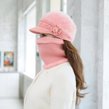 💥 Rabat 49% [czapka + szalik + rękawiczki] Pluszowa czapka w modnym stylu jesienno-zimowym