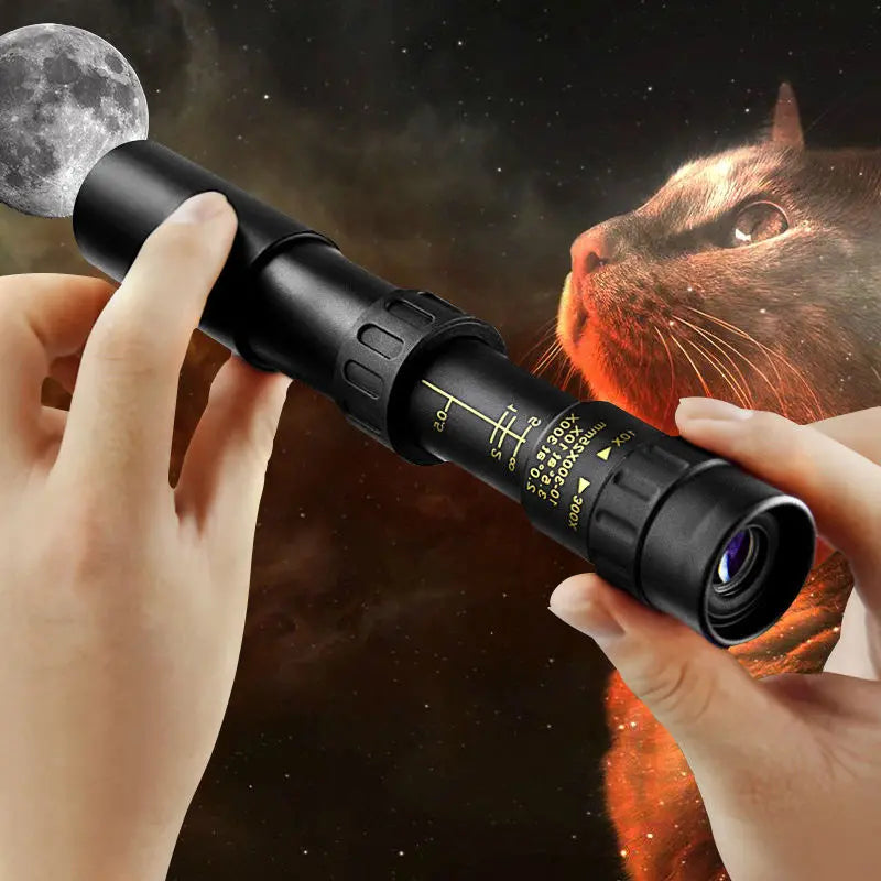 🔭 🔥【Sleva na akci】🔥Přenosné monokulární dalekohledy s vysokým rozlišením a 10–300násobným zoomem