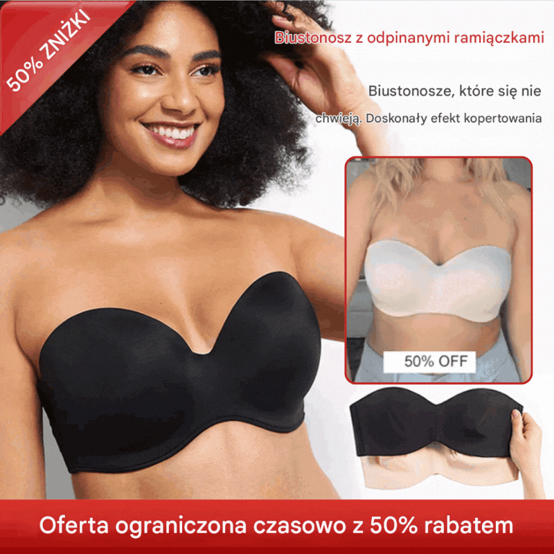 【🔥 Kup 2, a 1 otrzymasz gratis】👙【3/6  sztuki】 Letni, niewidoczny, antypoślizgowy biustonosz bez ramiączek o cienkim przekroju seksowna bielizna push-up-4073020