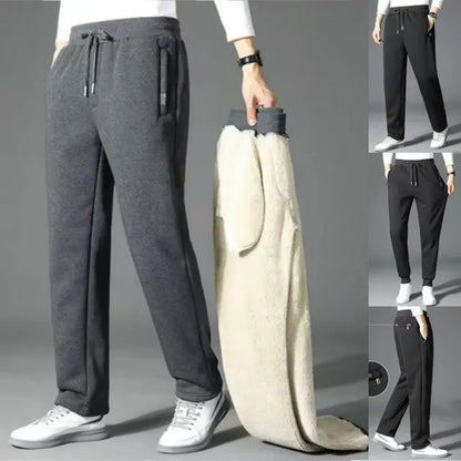 👖🔥【M-5XL】2026 Zimní pánské zimní jehněčí vlna zahuštěná ležérní teplé tepláky✅【40-100kg】