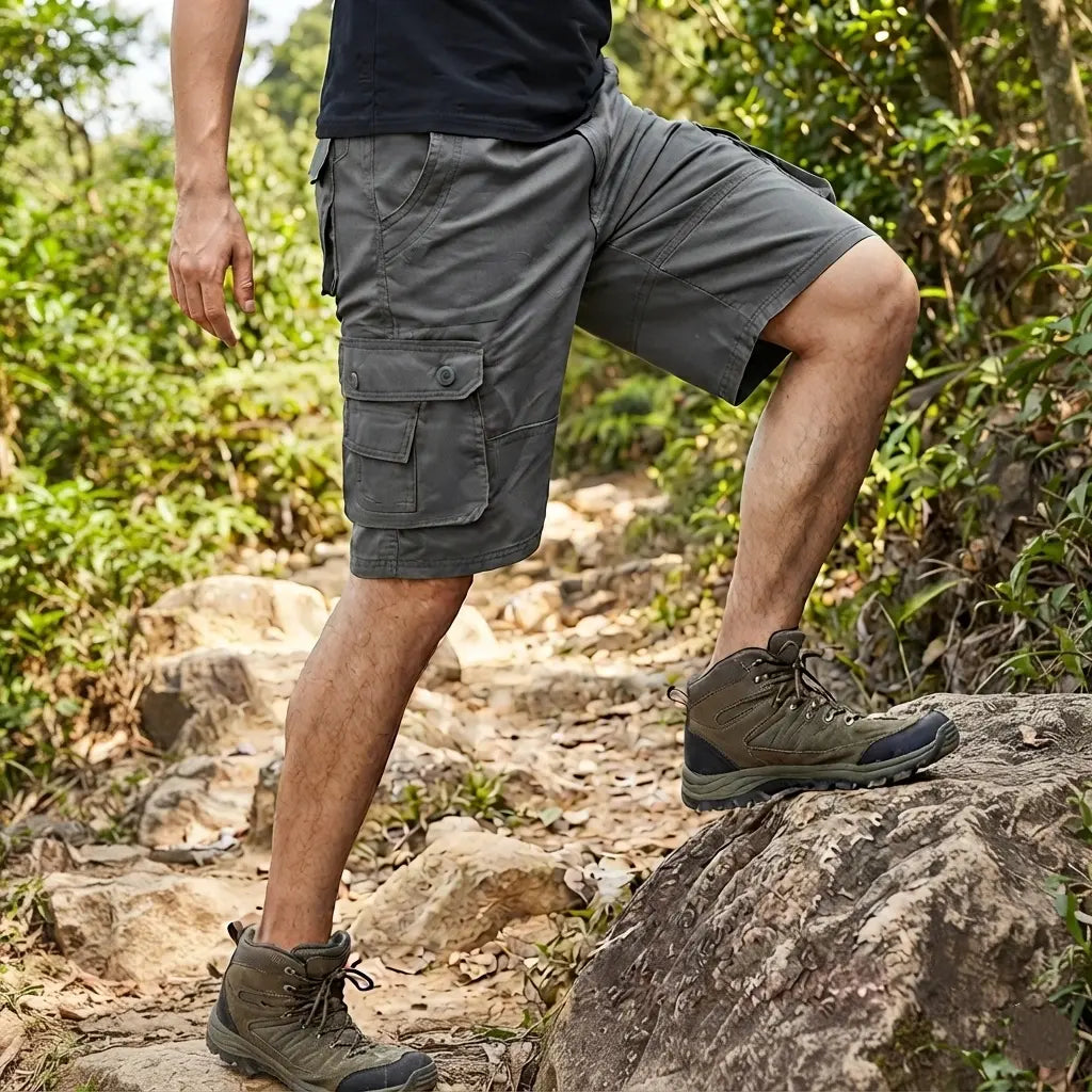 【60-100KG】🩳50% sleva🏕️ Pánské outdoorové kraťasy cargo – vícekapsový design, volný střih a odolnost
