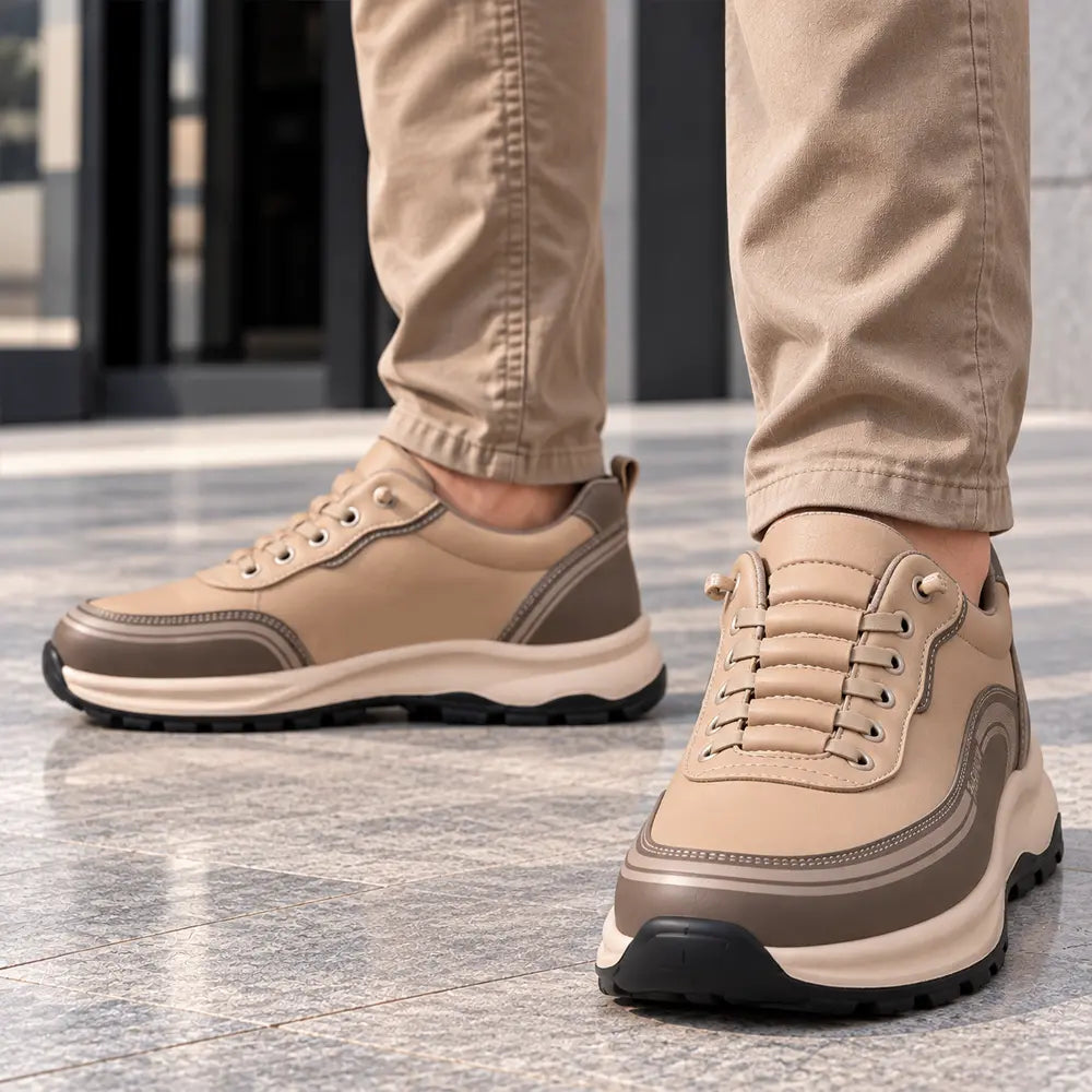 💧👞 [39-45]Športni čevlji iz usnja, odpornega na vodo in umazanijo, z mehkimi podplati za maksimalno udobje
